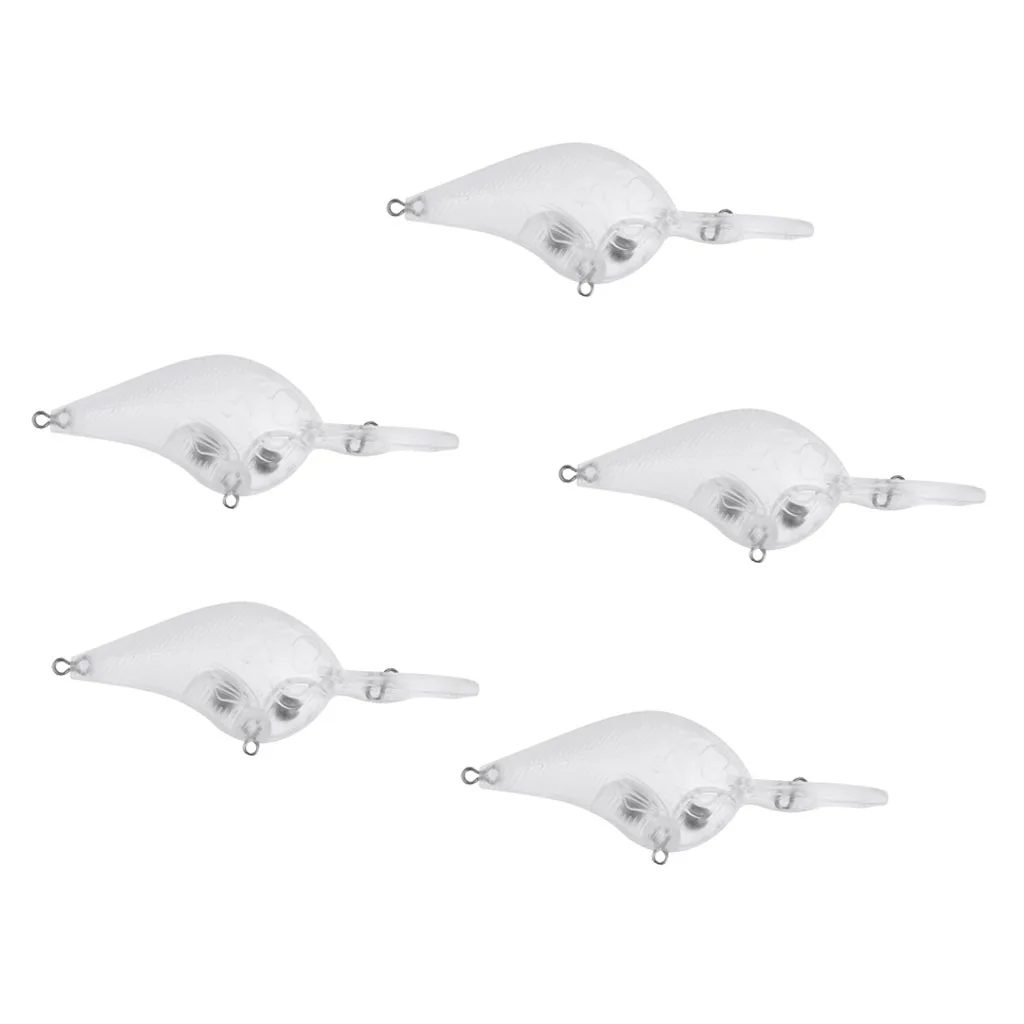 Неокрашенные жесткие рыболовные приманки пустые Картеры DIY различные на выбор |