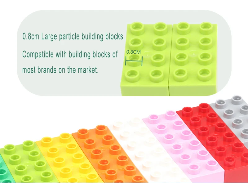 Классические строительные блоки большого размера фигурка глаз с наклейками