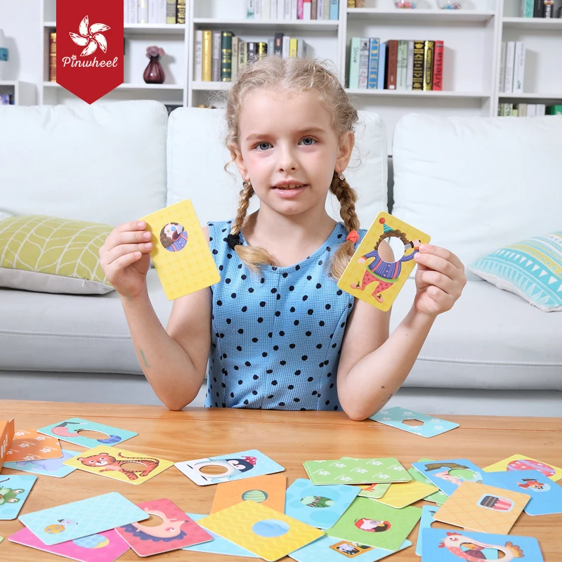 Детская карточка Pinwheel пазл с подходящей карточкой для 2 лет обучающие игры