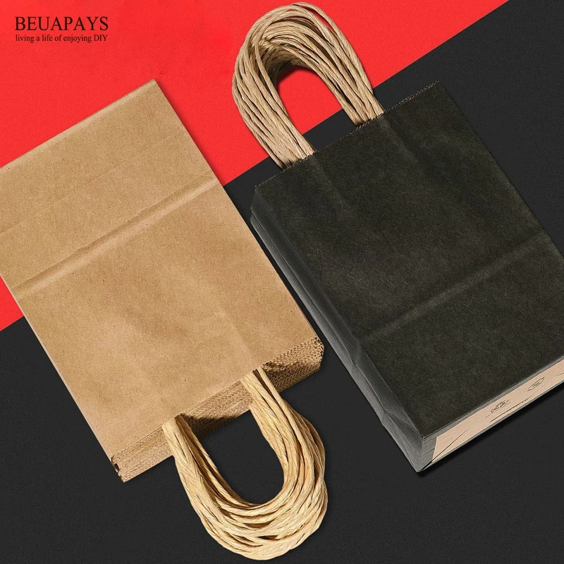 

50pcs candy box gift bag DIY customized logo name wedding decoration baby shower birthday festival party favors Kraft paper bag