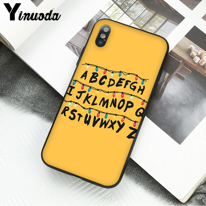 A8 Yinuoda странные вещи Рождественские огни чехол для телефона оболочка для iPhone11 8 7 6 6S Plus 5 5S SE XR X XS MAX 11pro max Coque Shell - Цвет: A8