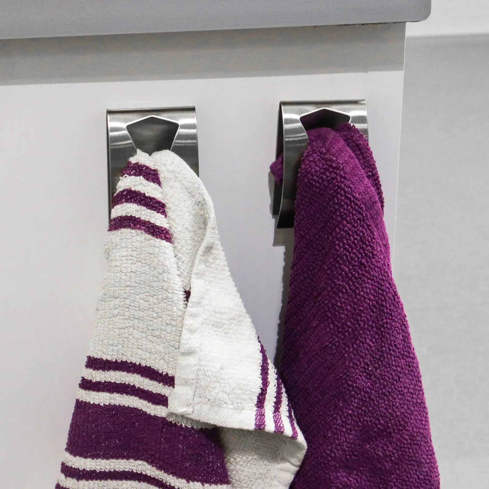 

Set Adhesive Stainless Steel Tea Towel Holders