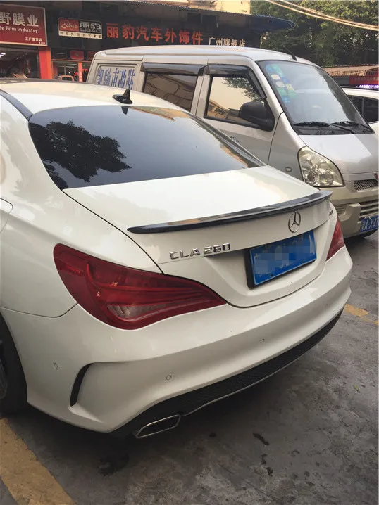 Спойлер для Benz W117 автомобильный спойлер из углеродного волокна заднего крыла CLA
