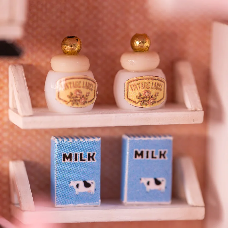 Миниатюрный кукольный домик сделай сам деревянные игрушки комплект розовой