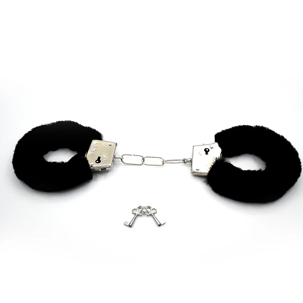 Секс игрушки для взрослых плюшевые Металлические наручники пар альтернативное