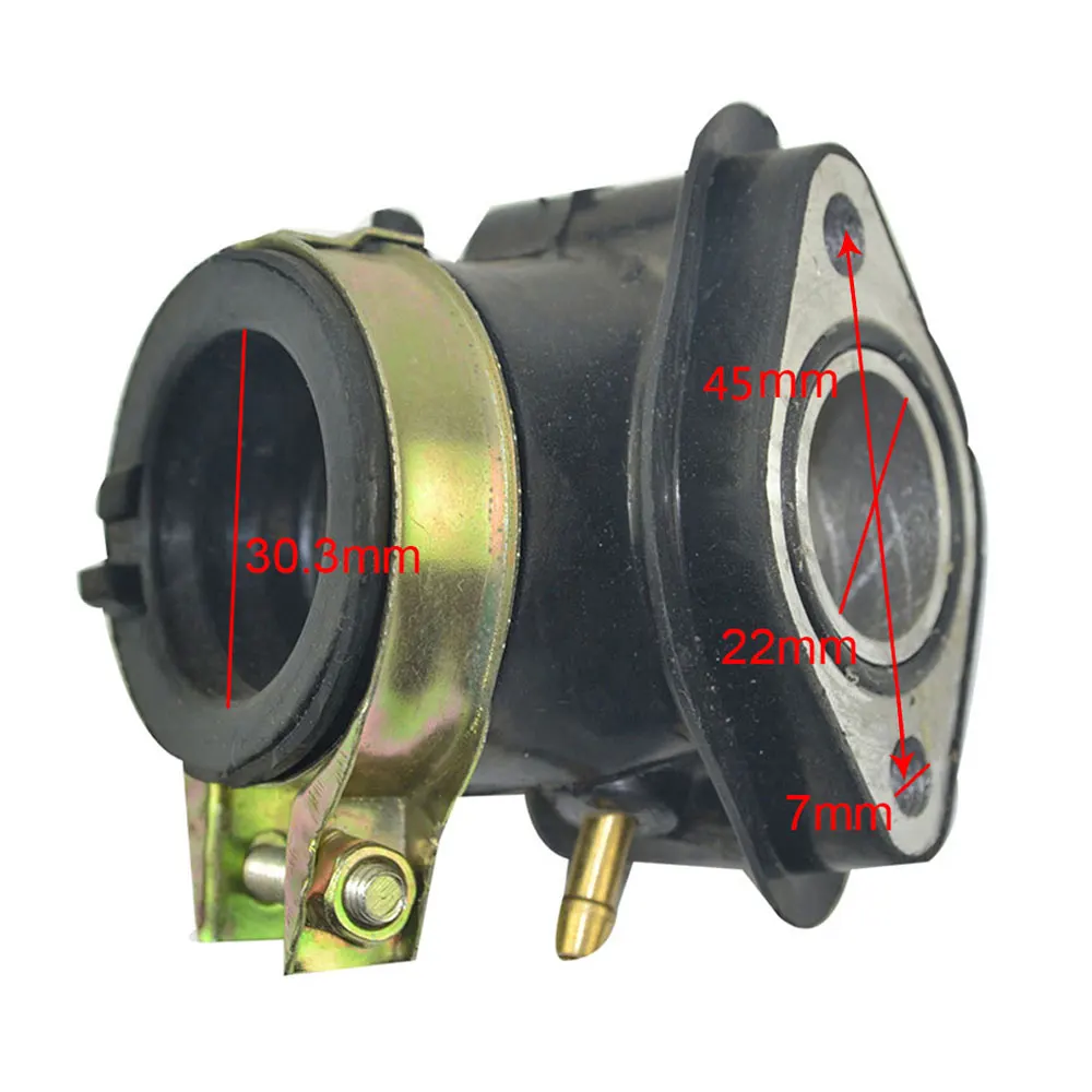Впускной коллектор FLYPIG впускная труба для GY6 110cc 125cc 150cc 152QMI 157QMJ Мопед скутер