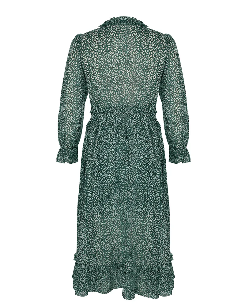 

Fashion Sexy 2021 Summer New V-neck Casual Simple Printed Women Dress Woman Beach Holidays Vestidos