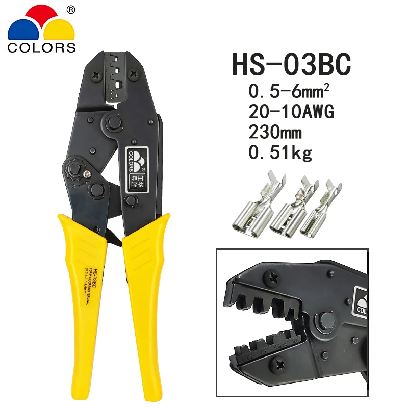 HS-03BC обжимные клещи для зачистки электрических инструментов 40J/10WF/10A/103 4 Челюсти