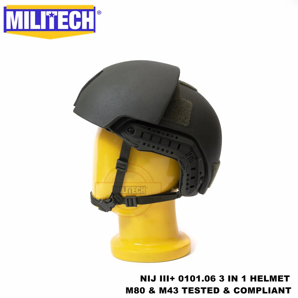 MILITECH NIJ III+ NIJ 0101,07 RF1 модульный Tacti FAST OD 3 в 1 червячный циферблат лайнер высокая XP Cut пуленепробиваемый арамидный баллистический шлем