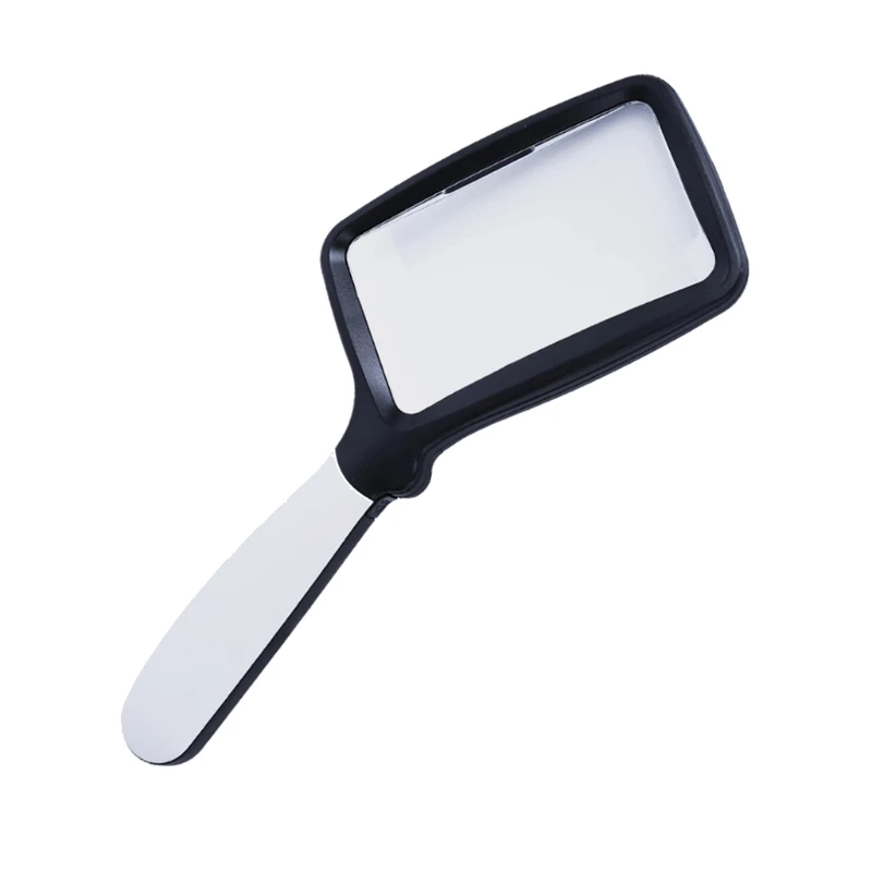 

Folding Handheld Magnifying Glass with 5LED Light，Rechargeable 2X Large Rectangle Reading Magnifiers for Seniors Childre