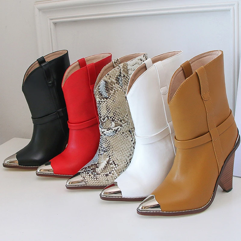 

Женские ботильоны из натуральной кожи, сапоги в европейском и американском стиле, с верхней подкладкой, в стиле интернет-знаменитостей, 22-27 ...