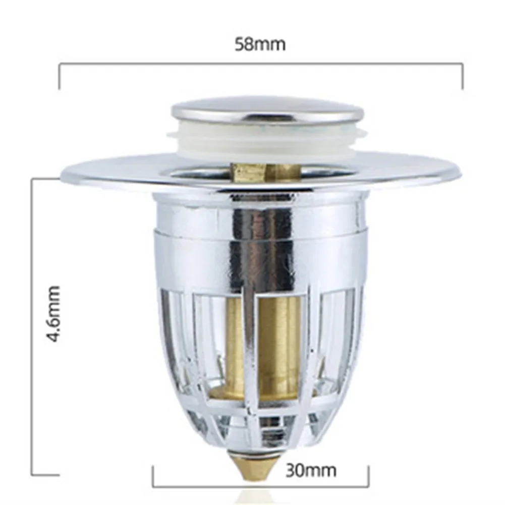 

Universal Sealed Pop-up Drain Filter Bathroom Sink Stopper Kitchen Tools Inner Well-structured Basket Strainer Bath Kitchen Sink
