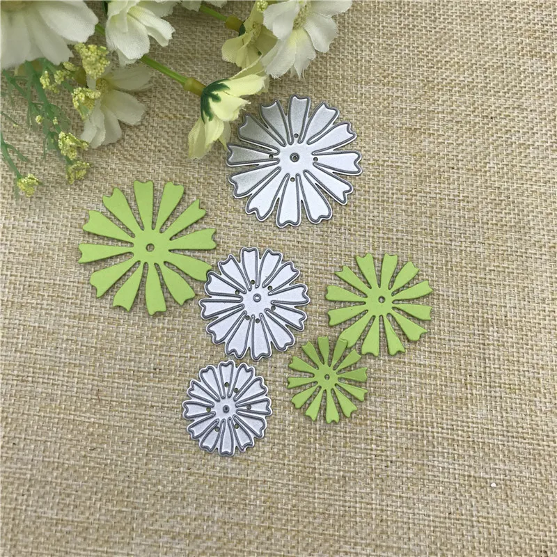 3 шт. цветок кружева металлические режущие штампы трафарет для DIY скрапбукинга