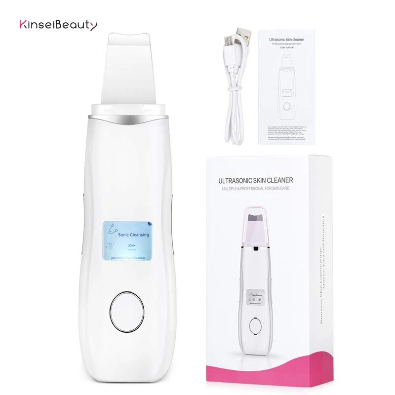 Ультразвуковой скраб для кожи лица ионный глубокий аппарат чистки удаления