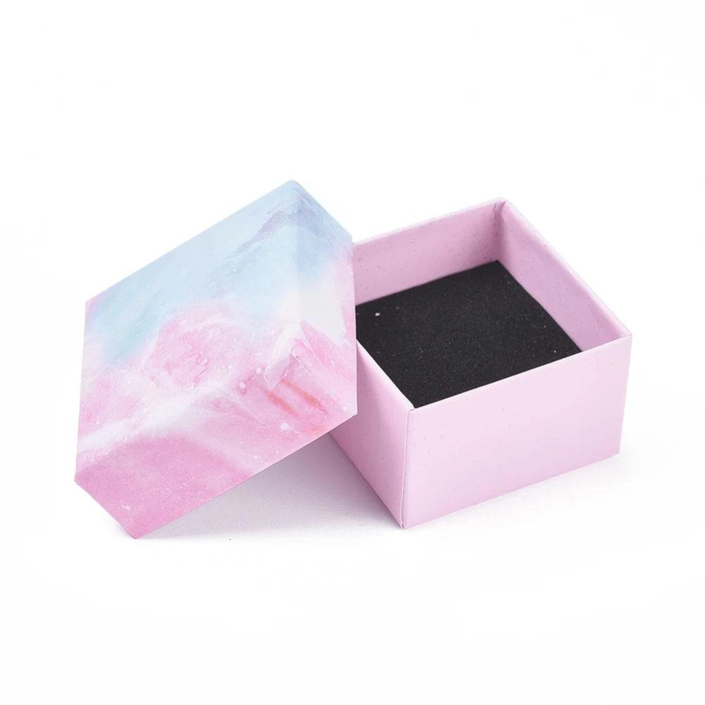 

Paper Cardboard Jewelry Boxes Packaging Display Boxes For jewellery Christmas Gifts Packaging with Sponge Inside 18pcs/24pcs