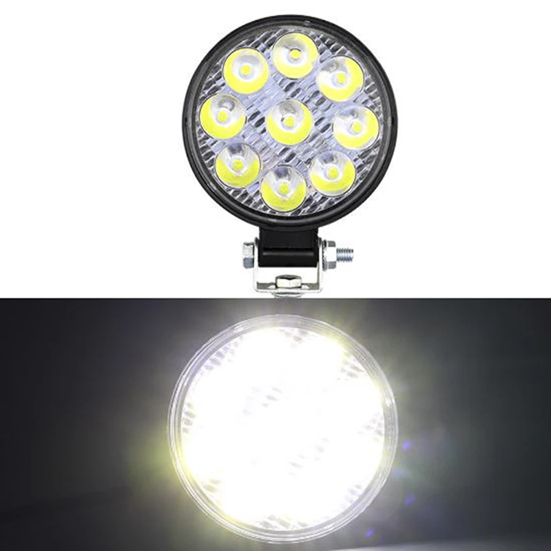 Новый 27 Вт 9 В ~ 30 в круглый светодиодный рабочий светильник s 6500K точечный