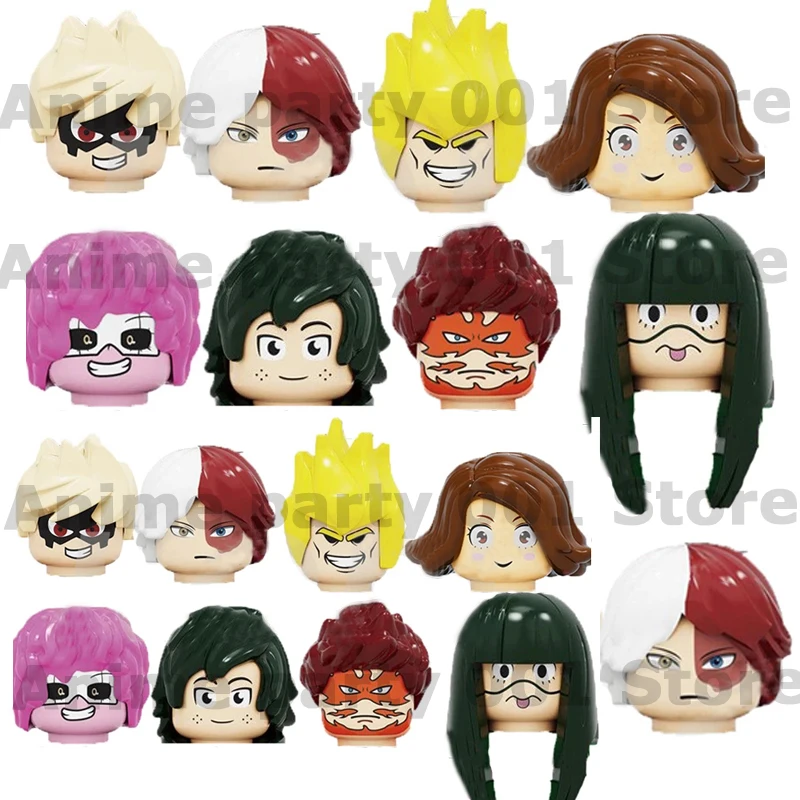 

Anime My Hero Academia Building Blocks Bakugou Katsuki Todoroki Shouto All-Might Endeavour Action Figures children kid Toy Gifts