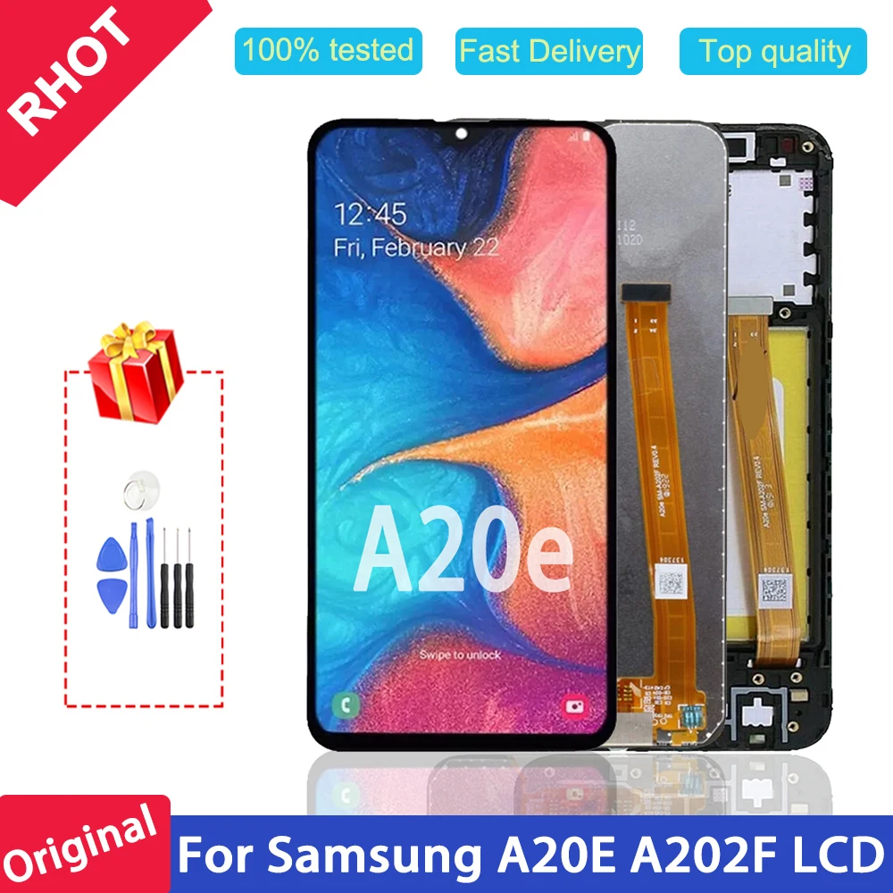 

100% tested Original 5.8" A20E LCD Display for Samsung Galaxy A20E A202F A202DS A202F/DS Display Touch Screen Digitizer Assembly