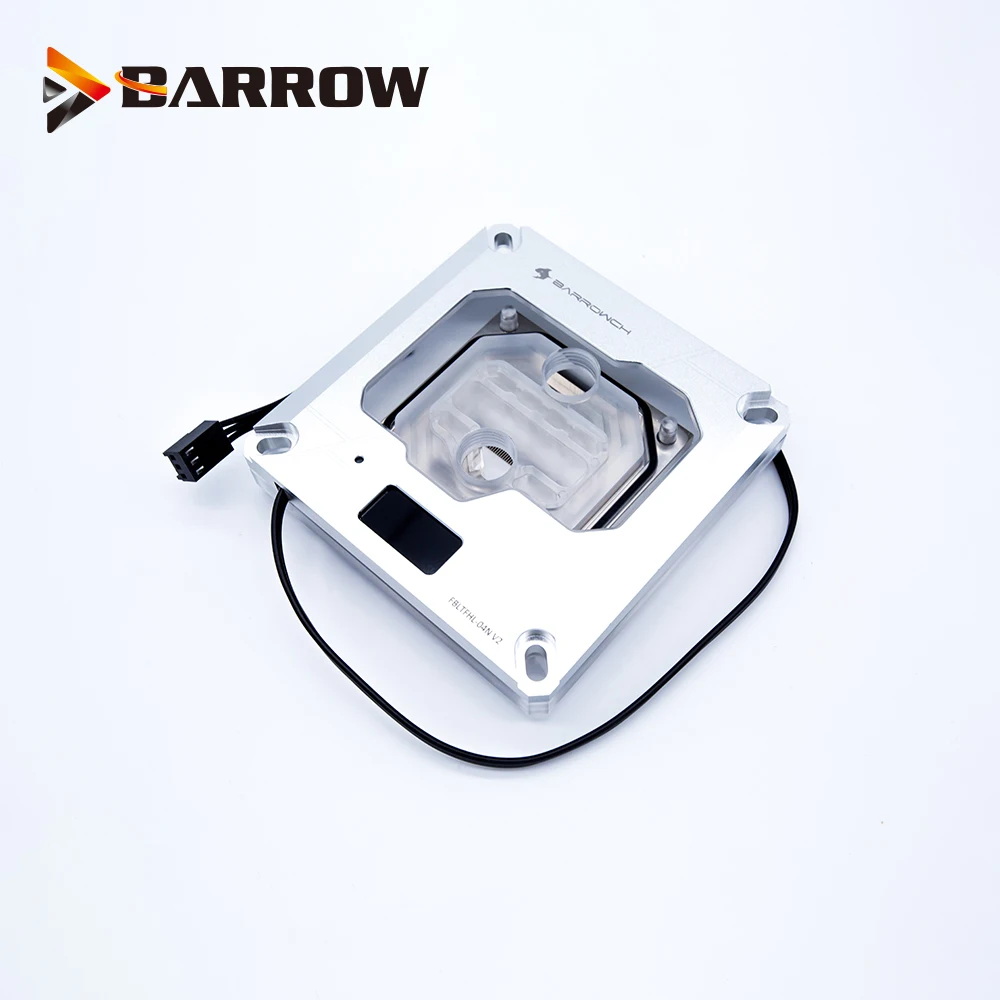 Barrowch Процессор воды блок использовать для INTEL LGA1150 1151 1155 1156 2011X99/RGB светильник Совместимость 5V GND 3PIN системной платы
