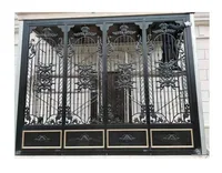 Hench 100% handmade solid custom designs wrought iron gates manufacturers hot selling in Australia United States