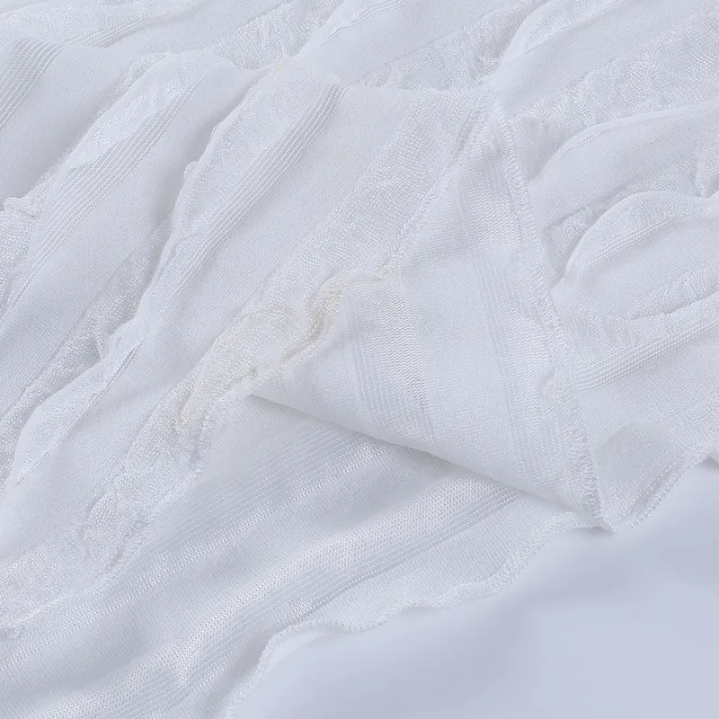 

Duena Off Shoulder Dress with Gloves White Sexy See Through Slim Ruched Bodycon Bare Sleeve Midi Dress