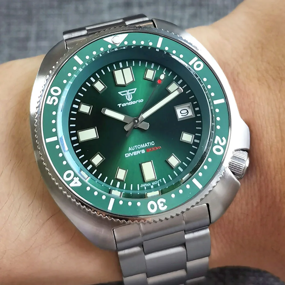 Цена Автоматический мужской стальной ремешок/резиновый ремешок, тандорио PT5000 NH35 44 мм 20 бар