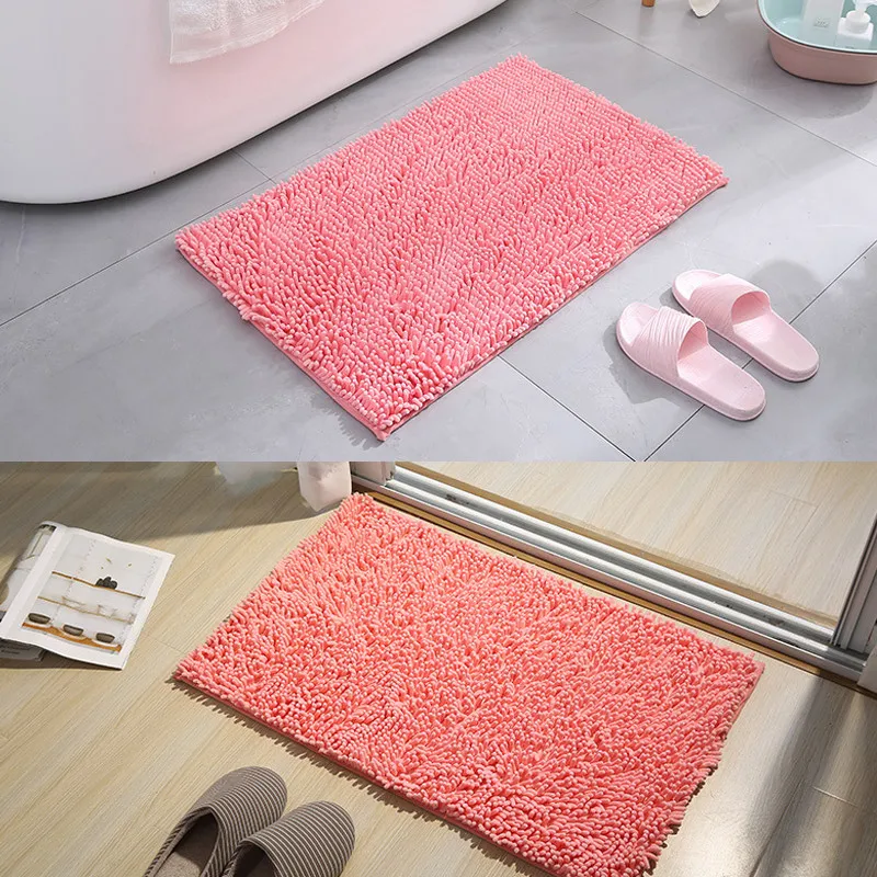 

Non-slip Bathroom Water Absorption Mats Soft Memory Fluffly Bath Rug Bedside Floor Door Mat Multicolor Home Decor Carpet 40x60cm