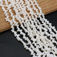 natural freshwater pearl beads notoginseng hole isolation loose beads for jewelry making diy necklace bracelet accessories