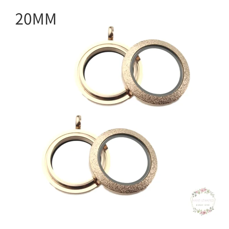 1 шт. стеклянный медальон круглый водонепроницаемый 316L нержавеющая сталь винт