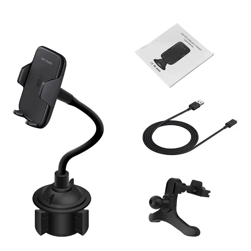 Новое автомобильное Qi Быстрое беспроводное зарядное устройство для iPhone X XR XS 8