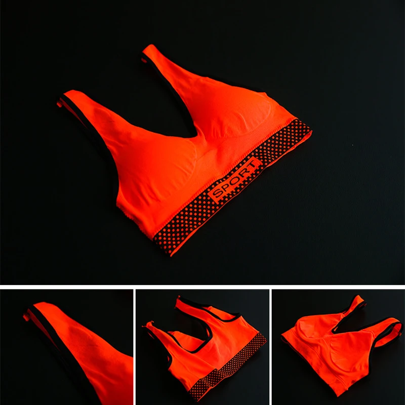 Обтягивающий флуоресцентный комплект для йоги из 2 предметов бюстгальтер без