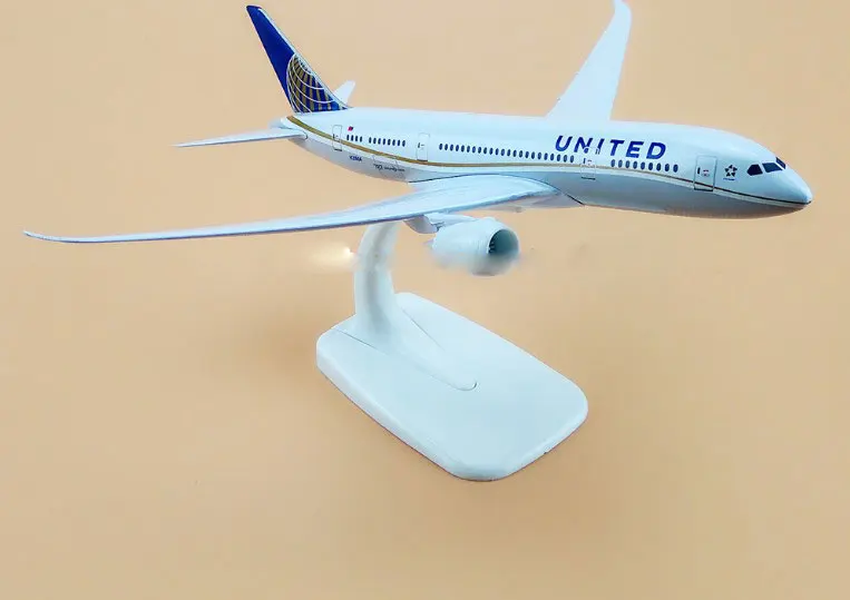 20 см сплав металла американский воздух Юнайтед авиалиний Boeing 787 B787 400 Airways модель