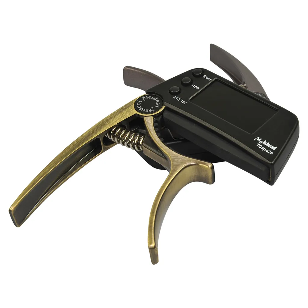 Многоцелевого использования TCapo20 гитарный Капо тюнер с большой ЖК дисплей