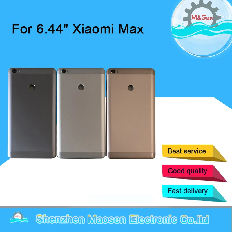M& Sen для 6,4" Xiao mi Max Задняя крышка батареи чехол Корпус+ боковые кнопки питания Стеклянная вспышка объектива для mi Max корпус