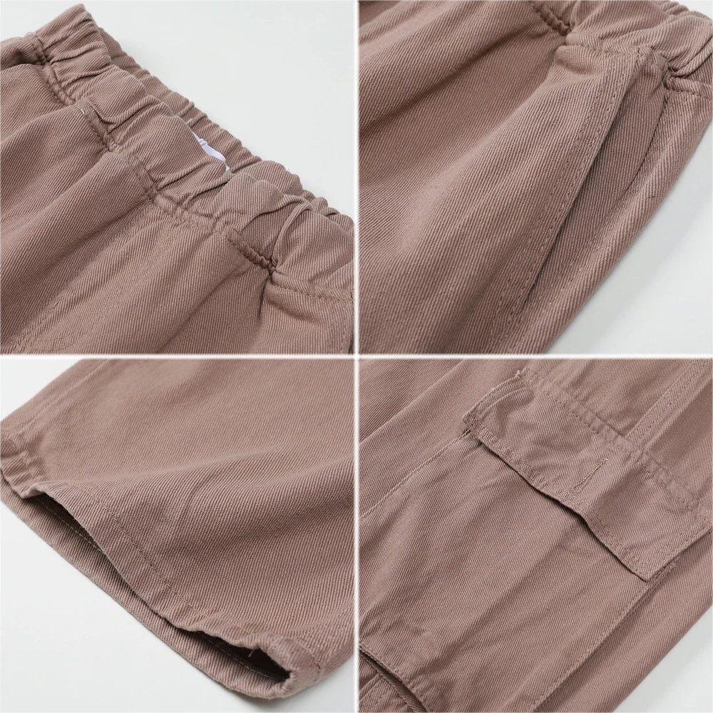 

Nbpm New 2021 Fashion Washed Cargo Pants Baggy Jeans Woman High Waist Denim Trousers Streetwear Boyfriend Style Loose Bottom
