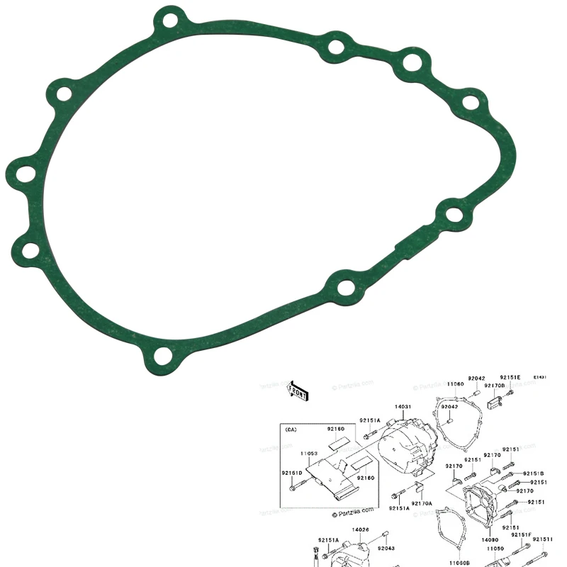 Прокладка Крышки генератора переменного тока мотоцикла для Kawasaki Ninja ZX6R ZX 6R ZX600 6RR