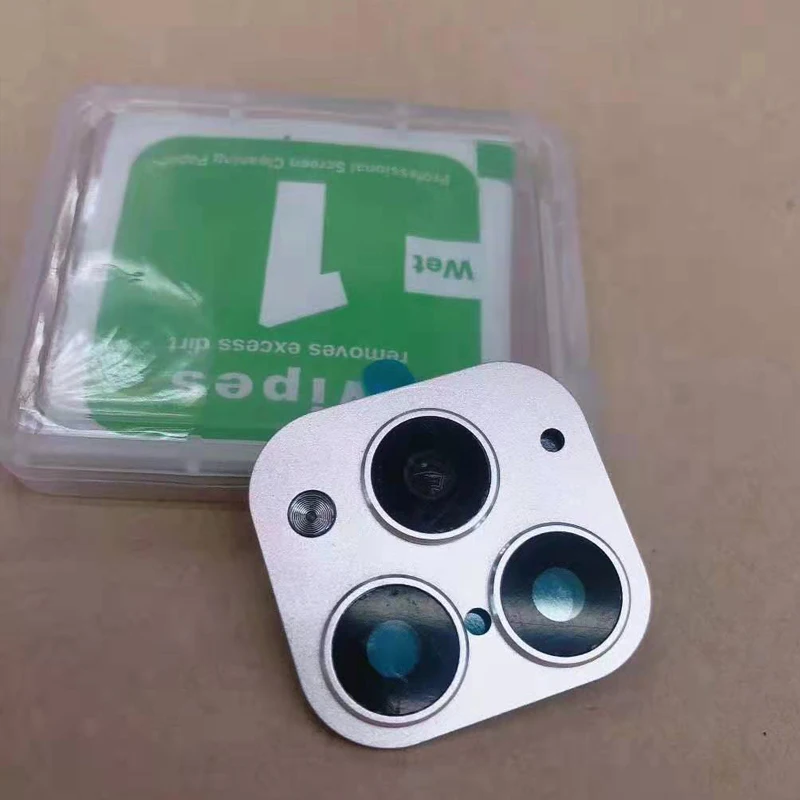 Металлическая сменная крышка объектива камеры для iPhone 11 Pro Max 100 шт. защитное