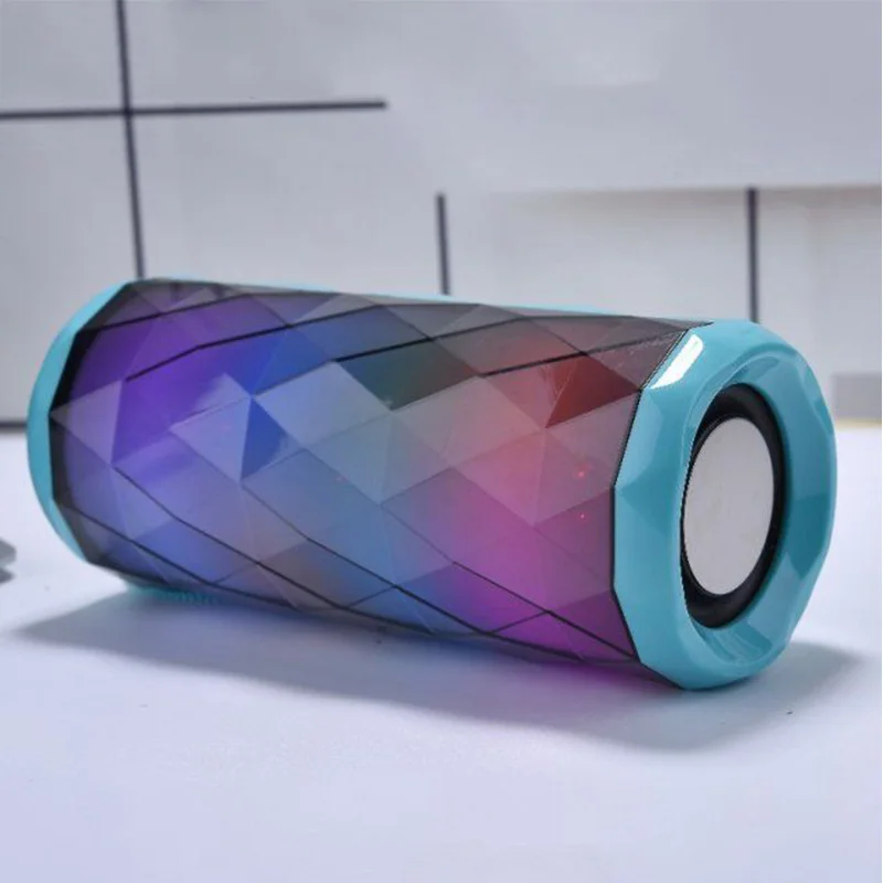 Портативный Bluetooth Динамик светодиодный Беспроводной на открытом воздухе TF карта