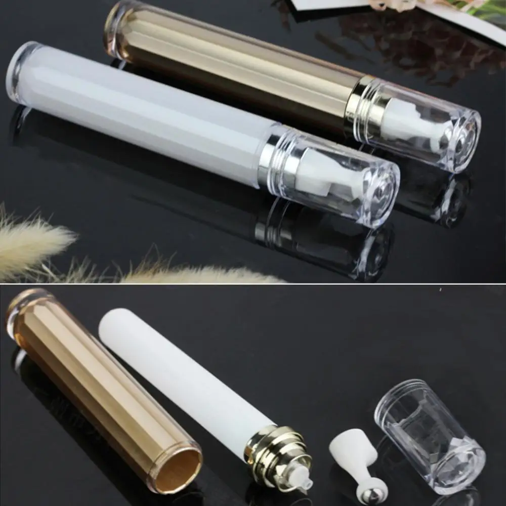 Пустая акриловая многоразовая бутылка для крема глаз 20 мл со стальным шариком