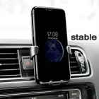 1 @ #  Черный GPS гравитационный Автомобильный держатель для телефона с креплением на вентиляционное отверстие автомобиля Подставка для сотового телефона Поддержка GPS