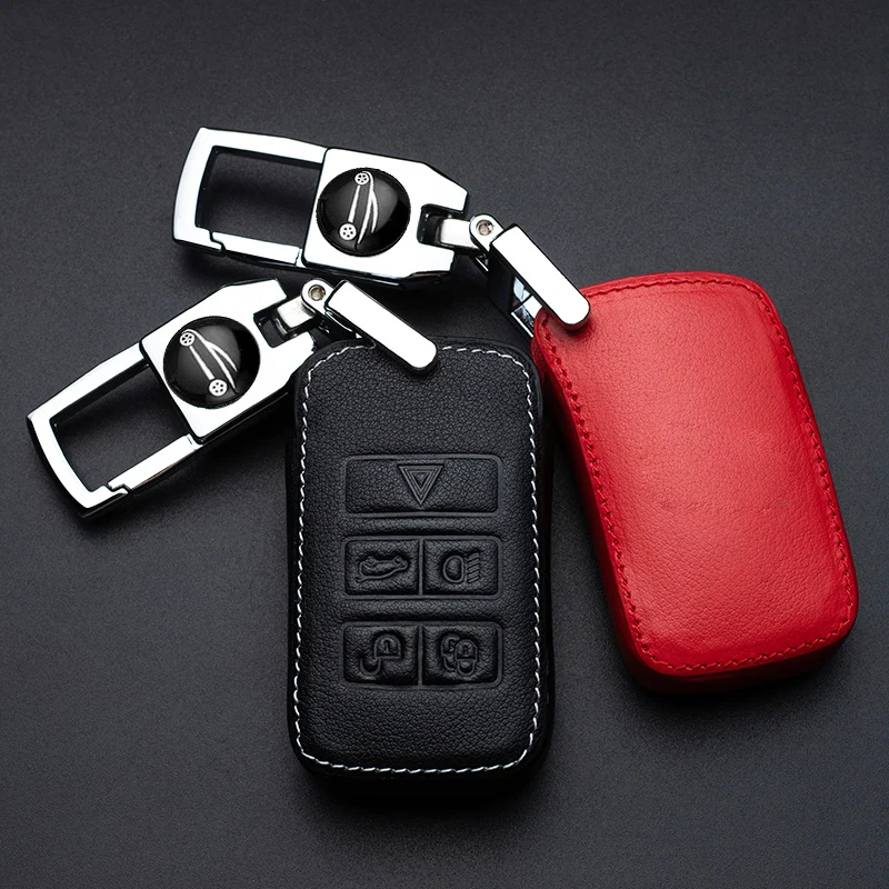 

Чехол для автомобильных ключей, кожаный чехол для ключей с верхним слоем для Jeep Compass Renegade Cherokee Grand Cherokee, аксессуары для украшения автомобиля