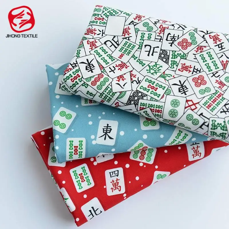 Ткань в китайском стиле для Маджонга хлопковая простая ткань с принтом скатерть