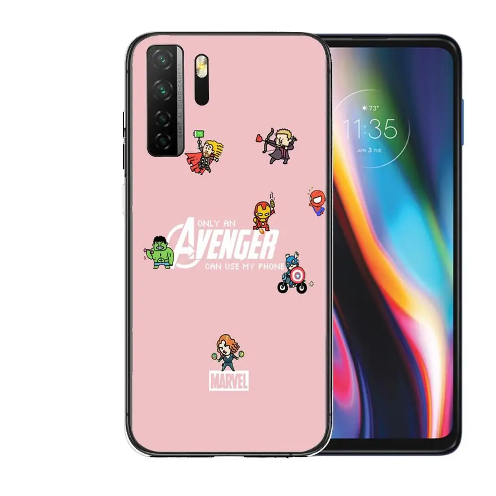 Новый стильный черный мягкий чехол Marvel с изображением пуха для Huawei Nova 8 7 6 SE 5T 7i 5i 5Z