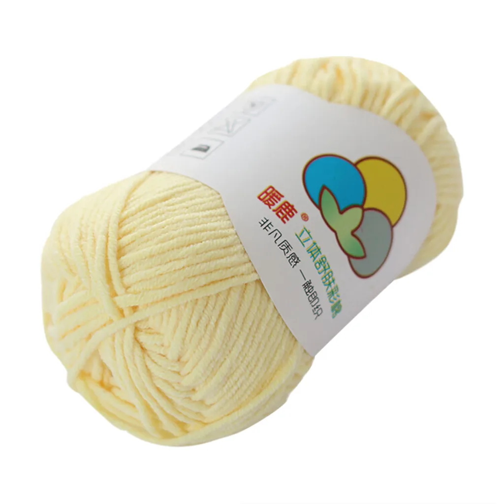 High quality 50g 5 layers soft cotton Natural milk fiber hand knitted baby knitting yarn Crochet for crafts | Дом и сад
