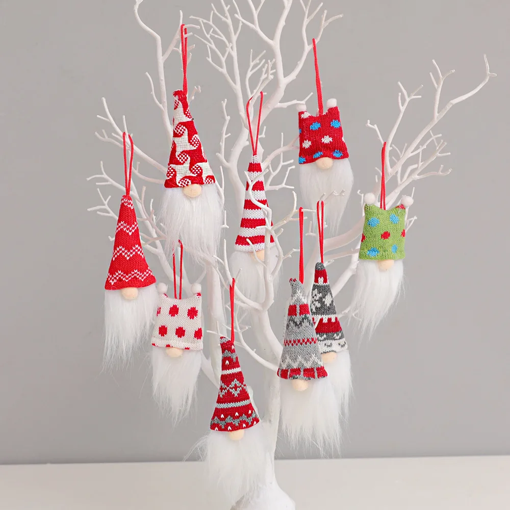 

Reusable 2021 Christmas Ornaments Christmas Gift Santa Claus Snowman Toy Doll Hanging Home Decorations Christmas Ornaments