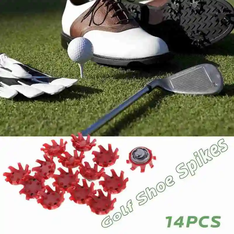 

Golf spikes of golf shoe nails, golf shoe gray fast nails rotating nails, red Y1T9