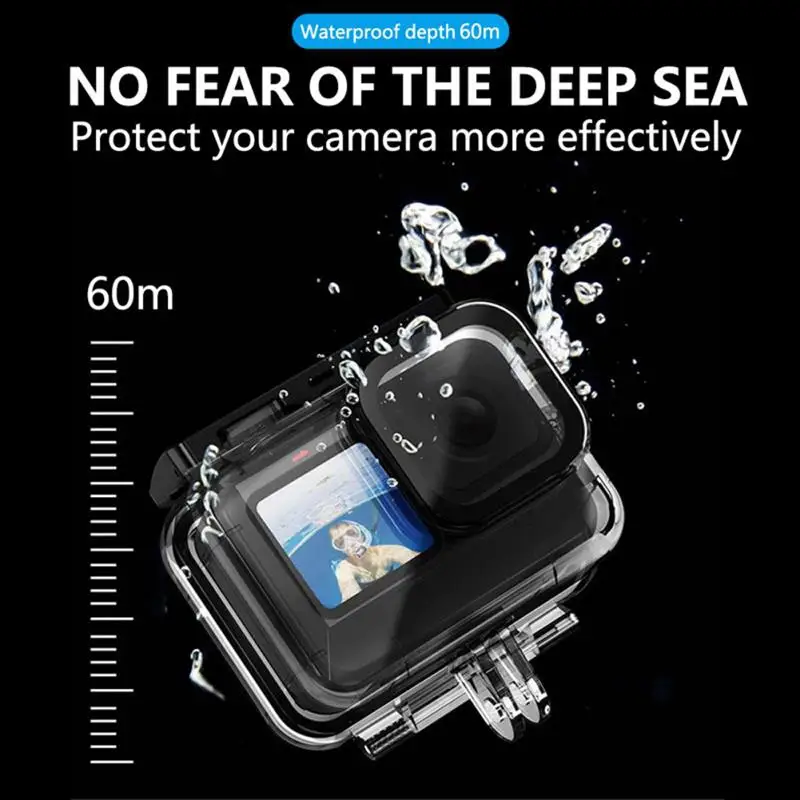 

Waterproof Case for GoPro Hero 9 Housing Case Diving Protective Housing Shell 60 Meter for Gopro Hero9 Camera