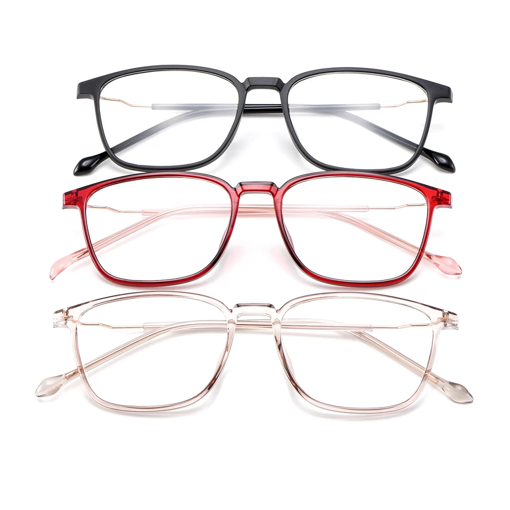 

CICCOLINI Women Transparent Glasses Frame Cool Ultralight Plastic TR90 Square Myopia Prescription Eyeglasses Frames MD3059