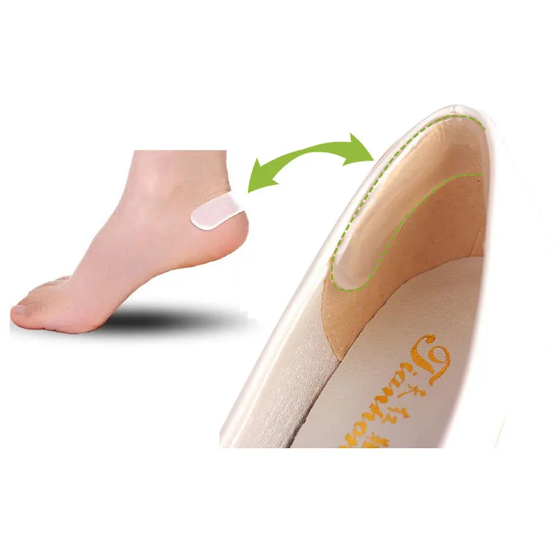 

1Pair Self-adhesive Transparent Silicone Gel Heel Cushion Foot Patch Shoes Pads Insole Protector Sticker Pads Foot Care Tools