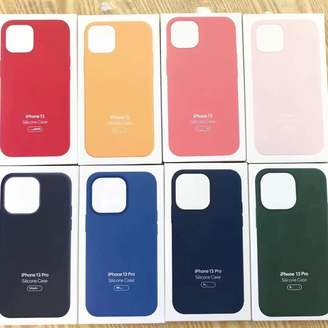 

Official Liquid Silicone Case for iPhone 13 12 Pro Max Case Magnetic Animation Wireless Charge Cover for iPhone 12 Pro Max